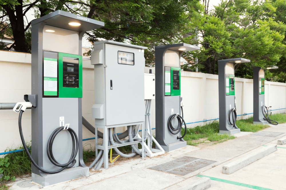 Renewable energy sources: EV charging stations