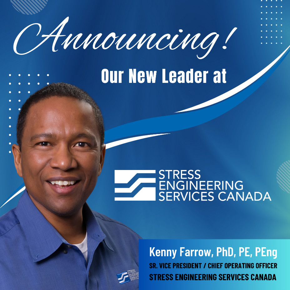 stress engineering services canada appoints kenneth farrow as senior vice president and chief operating officer