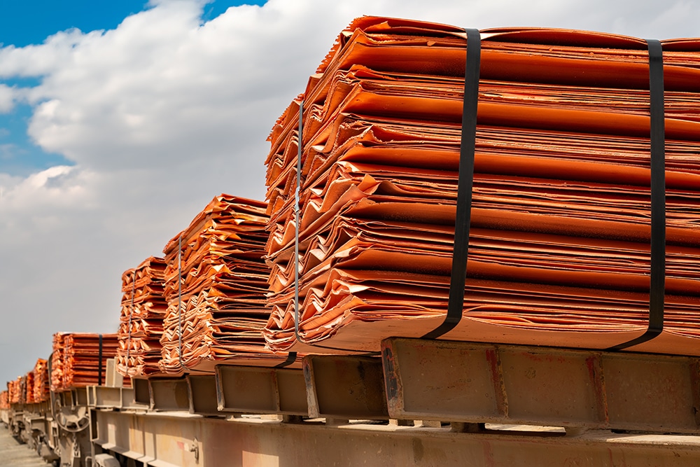 Copper demand surging around the world.