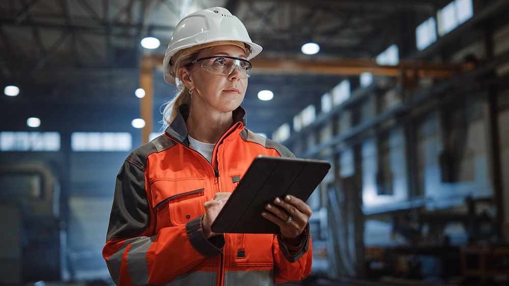 Women in industrial metals.