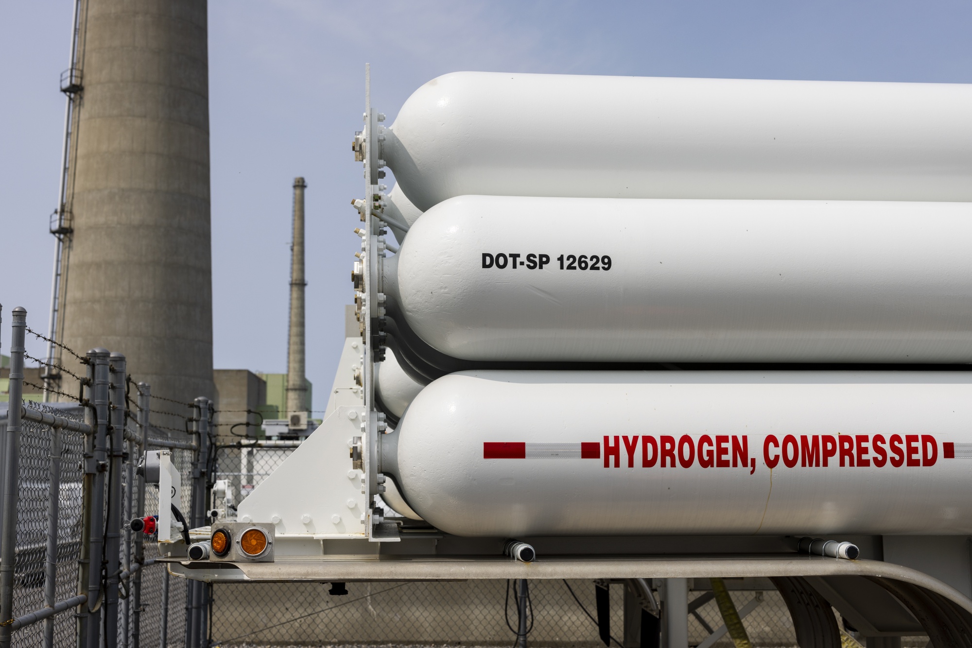 Hydrogen tanks in New York.