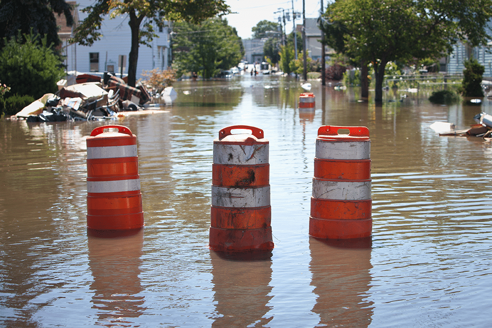 flooded street