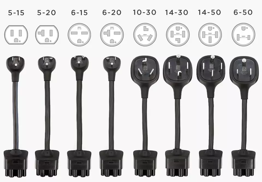 EV charging adapters