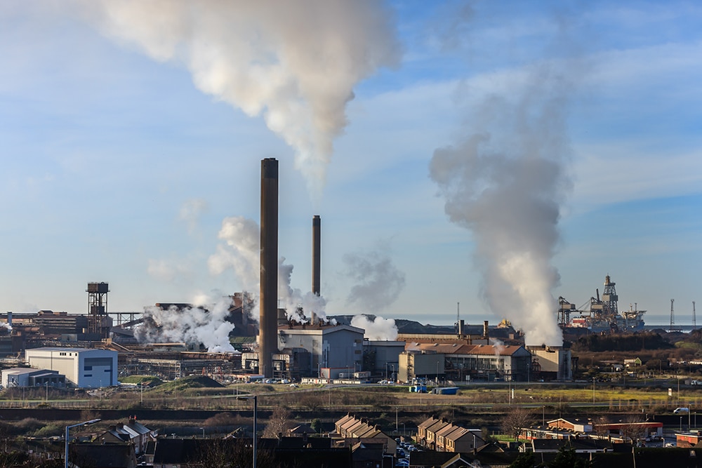 UK steel industry leader Port Talbot.