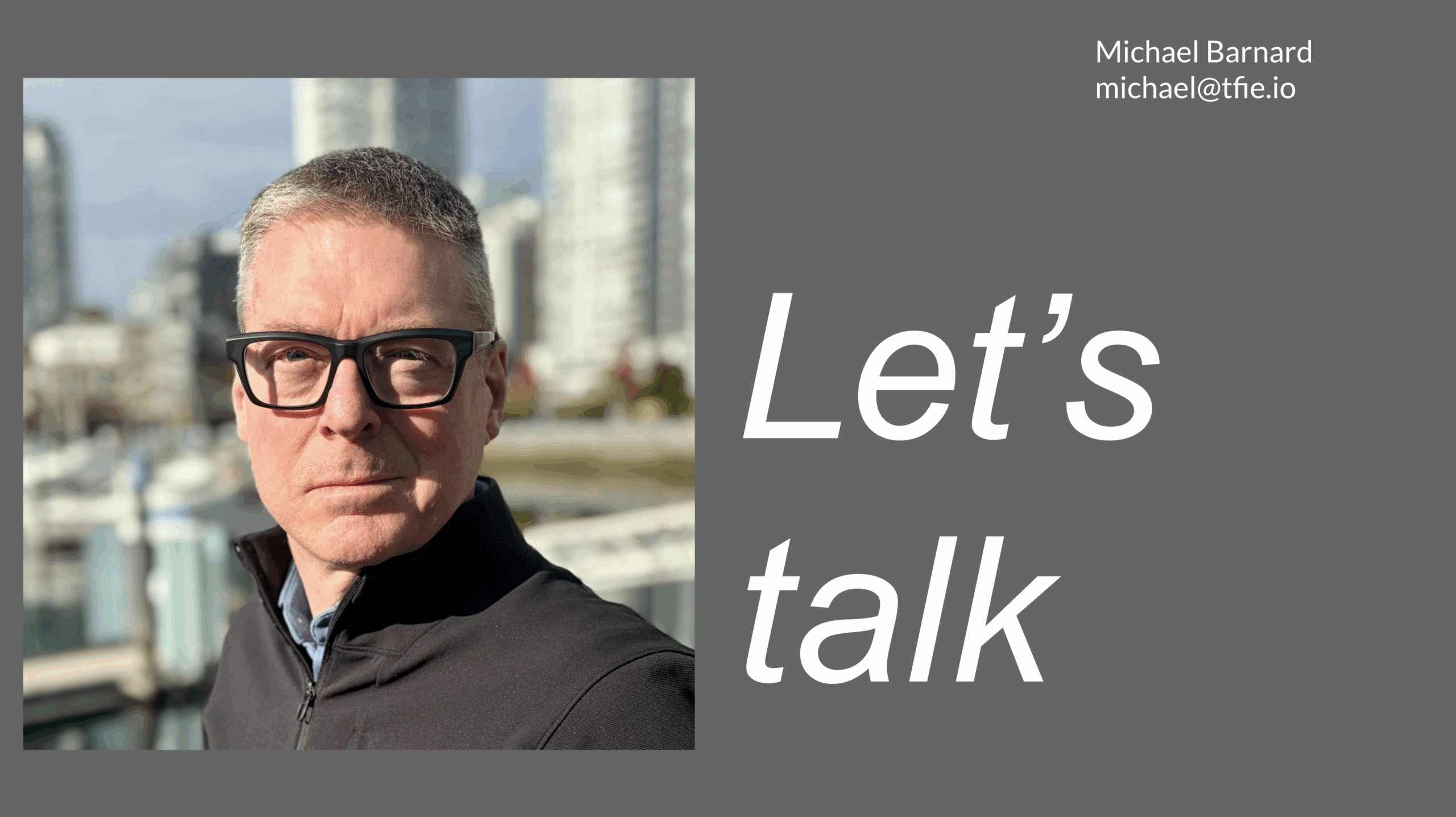 Slide from Michael Barnard's presentation to the University of Twente's Climate Event